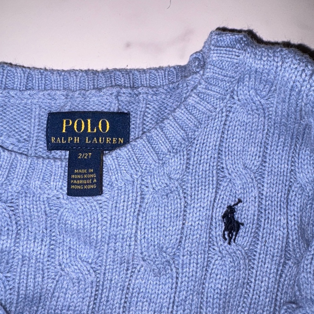 Polo by Ralph Lauren Sky Blue Knit Pullover